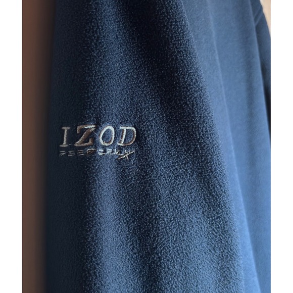 IZOD Performax Mens XL Blue Fleece 1/4‎ Zip Pullover Jacket - Picture 8 of 13